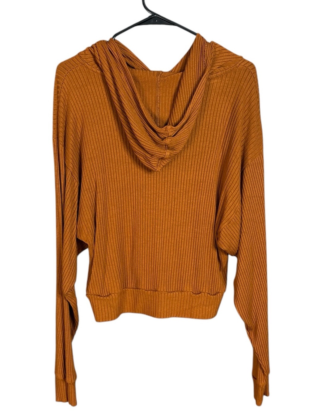 Beyond Yoga So Chic Cropped Hoodie in Rust Women’s Large - Picture 3 of 7